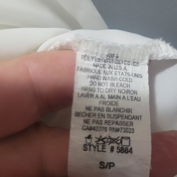 Suzy Shier White Short Sleeved Top - Picture 4 of 6